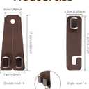 8pc Leather Car Seat Storage Hanger,4 Car Bag Purse Holder with Double Metal Hooks+4 Leather Car Headrest Hook,Car Purse Hook Seat Back Hanger Storage Organizer, Car Hook for Purses and Bags