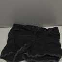 Cat & Jack Black Frayed Hem Denim Shorts L