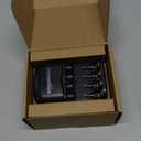 Amazon Basics Rechargeable Battery Charger for AA & AAA Ni-MH Batteries with USB Port, Portable, Travel-Friendly, Over-Charge Protection, Black