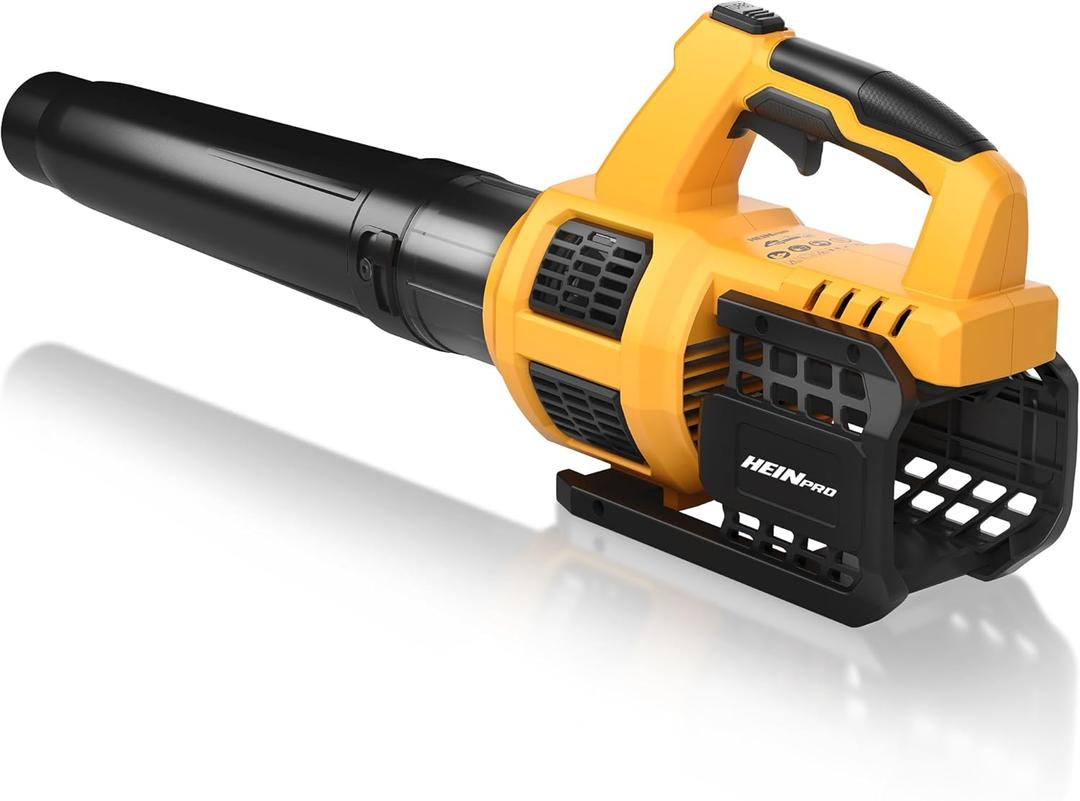 Cordless Leaf Blower Compatible with Dewalt 20V Max Battery 400CFM Electric Leaf Blower Cordless, Variable Speed, Turbo Mode, Leaf blowers Battery Powered for Lawn Care, Yard(Tool Only) (Yellow (Battery and Charger not Included))
