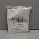 KOUFALL White Blackout Curtains 50% Black Out Cafe Curtains for Kitchen,24 x 24 Inch Length