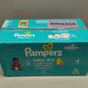 Pampers Diapers - Baby Dry - Size 4, 92 Count, Absorbent Disposable Infant Diaper 