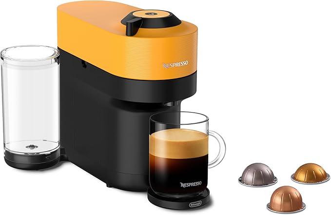 Nespresso Vertuo Pop+ Coffee and Espresso Maker by Breville, Yellow