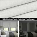 LazBlinds No Drill Roman Shades for Windows, Cordless Blackout Window Shades with UV Protection, Polyester Fabric for Bedroom & Living Room, 36" W x 64" H, Natural