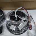 Large Ceiling Fan with Light: 100 Inch Outdoor Fan - Industrial Ceiling Fan with Remote for Shop Garage Patio Black