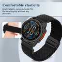 Quickfit 26mm Magnetic Braided Watch Bands Compatible with Garmin Fenix 8 Pro/Quatix 8/Tactix 8/Fenix 8 (51 mm)/7X Pro/7X/6X Pro/6X,Replacement Nylon Sport Strap for Women Men