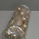 CristBest 30ct Christmas Ball Ornaments-60mm/2.36" Shatterproof Clear Plastic Xmas Balls Baubles Set with Stuffed Delicate Sparkling, Hanging Christmas Tree Decorations (Champagne Gold)