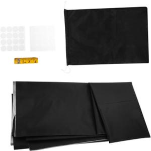 1Sets Portable Blackout Curtain Temporary Blinds for Travel Nursery Bedroom and Car Use and Easy to Install Blackout Shades with Accessories