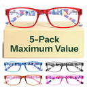 Gaoye Reading Glasses Men/Women, Eyeglasses, Blue Light Readers for Men/Women, Computer Eye Glasses, Cheaters, Magnification Strength: 1.75 x