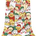 Kids Cute Chicken Cartoon Print Throw Blanket for Boys and Girls 60"X50" Christmas Chickens Blanket with Rooster on It Suitable for All Season