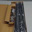 IFELS Heavy Duty Curtain Rods for Windows 66 to 120 Inch,1 Inch Adjustable Black Curtain Rod with Easy Installation and Modern Design,Decorative Long Drapery Rods with Metal Finials (A1,Black,30-120")
