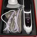 Go Brush Pro Hair Straightener  Cordless Comb with Negative Ion, 6000mAh Fast Heating & Portable Travel Design, Rechargeable Brush for Straightening and Curling (Black-1Pcs)