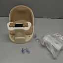 Baby Bath Seat for Babies 6 Months & Up - Bathtub Seats for Babies Sitting Up, Non-Slip,Smart Real-Time Temperature& 4 Suction Cups(Khaki)