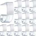 Boao 25 Pieces Table Skirting Clips SMC Model Plastic Tablecloth Clips for Table 1.5-2 Inch with Hook and Loop for Meeting Party Indoor Outdoor Events