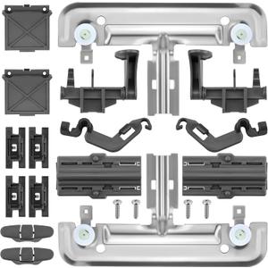 [20Pcs] Upgraded W10712395 WDT730PAHZ0 Upper Rack Parts for Whirl-pool Ken-more Kitchen-aid Dishwasher Parts W10350375 WDT750SAHZ0 WDT910SAYE0 WDT970SAHZ0 Replace W10250159 AP5957560 by AMI PARTS