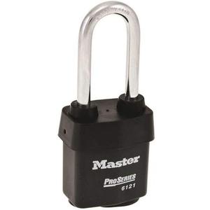 MASTER LOCK Keyed Padlock,,Rectangle,Black