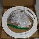 Flexible Bendable Ceiling Curtain Track, 9.8ft (3m) Curved, PVC, Metal, Plastic & Stainless Steel, White, Ceiling Mounted
