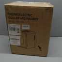 Mini Fridge, 15 Litre/21 Cans Small Fridge for Bedroom, Car, Office & Dorm, 110V AC/DC Portable Thermoelectric Cooler & Warmer for Skincare, Food, Drinks, Black