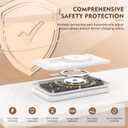 Magnetic Wireless Charger for iPhone: 3 in 1 Travel Charging Station for Apple Devices for iPhone 17 Air 16 15 14 13 12 Pro Max Plus - Foldable Charging Pad for Apple Watch Series & Airpods 4 3 2 Pro