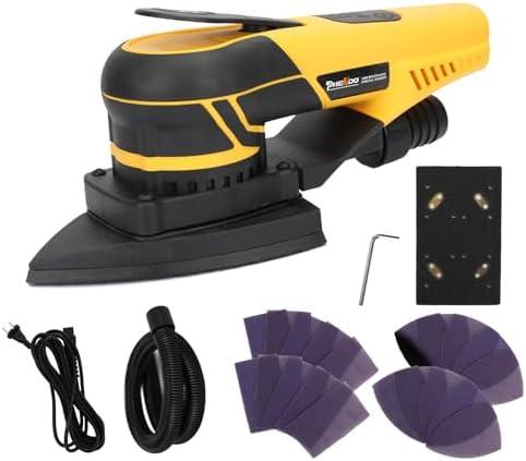 PHENDO 350W 3A Electric Delta Random Orbital Sander Mouse Sander with Pluggable Wire, Sanders for Woodworking, Primary Wood and Panel Processing,3MM