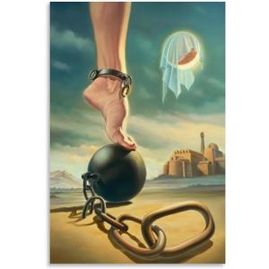 Jkeyfody Oil Painting Posters Salvador Dali Art Canvas Posters Decorative Room Aesthetic Bedroom Wall Art Poster Office Home Modern Hanging Picture 16x24inch(40x60cm), Unframe-style
