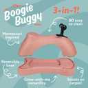 Nuby Boogie Buggy 3-in-1 Scooter for Kids - Walker, Scooter & Caster Board - Indoor & Outdoor Ride-On Toy for Ages 12+ Months - Pink