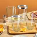 Byvivace 12OZ Plastic Cups with Gold Rimmed Sturdy & Food Safe Disposable Wine Glasses Weeding Party Cups Disposable Drinking Cups Plastic Cocktail Glasses for Wine, Juice & Cold Beverages [200 Pack]