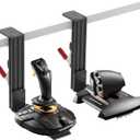 Hikig 2 Pack Desk Mount for Flight Sim Hand-Controller Compatible with Logitech X52 X56 Hotas, Thrustmaster HOTAS Warthog, T.16000M FCS, T.Flight, SimTask Farmstick, Sol-R1, Sol-R2, VKB, VPC, Winwing