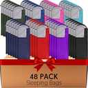 Macarrie 48 Pcs Winter Sleeping Bags Bulk for Adults Homeless 4 Season Warm Cold Weather Sleeping Bags with Compression Sack Lightweight Portable Waterproof for Donation Hiking Outdoor (Multicolor)