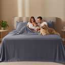 Utopia Bedding Queen Size Sheet Set 4 Piece Bed Sheets, Soft and Breathable Microfiber, Includes 1 Fitted Sheet, 1 Flat Sheet and 2 Pillowcases Oeko Tex (Grey)