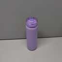 Ello Cooper 22oz Stainless Steel Water Bottle with Straw and Carry Handle, Double Walled and Vacuum Insulated Metal, Leak Proof Locking Lid with Soft Silicone Spout, Reusable, BPA Free, Lilac