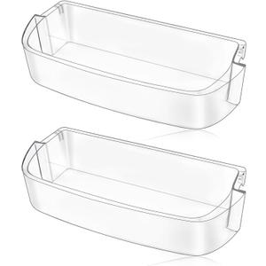 [2 PACK]UPGRADED WRS588FIHZ00 WRS571CIDM02 WRS571CIHZ01 WRS571CIHV04 WRS588FIHV00 Refrigerator Door Bin Compatible With WPW10710203 Whirlpool Refrigerator Door Shelf W10710203 Kenmore Fridge Shelves