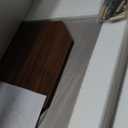 Modern Wooden Side Table, Living Room End Table, Nightstand, Walnut, 16 D x 16 W x 25 H inches