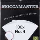 Technivorm Moccamaster #4 White Paper Filters, 100-count per box
