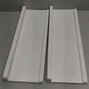 Love-KANKEI Floating Shelves Wall Mounted Set of 2, 17 Inch Rustic Wood Wall Shelves for Storage, Bedroom Living Room Bathroom Kitchen Office and More White