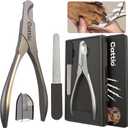 Dog Nail Clippers - All Steel Material, Built-in Spring,Heavy Duty Dog Nail Trimmer Full Metal Razor Sharp Professional for All Dogs Cats with Thick Toena,Dog Nail Trimmers