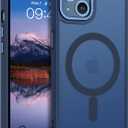 BENTOBEN Magnetic for iPhone 13 Case [Compatible with Magsafe] Translucent Matte Phone Case iPhone 13 Slim Thin Magnet Shockproof Women Men Girls Boys Protective Cover for iPhone 13 6.1", Navy Blue