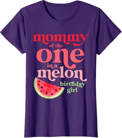 Daddy of the One In A Melon Birthday Girl Watermelon First T-Shirt X