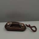 Sangyn Corded Phone Vintage Wood Grain Wall Phone, No AC Power Required, 3 Speed Dial Keys, Big Buttons, Loud Mechanical Ringer, Volume Control, Redial, Mute, Flash, Landline Phone for Home House