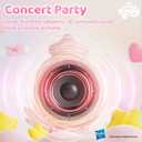 EVADA Kids Karaoke Microphone Machine My Little Pony, Wireless Bluetooth Sing Speaker with Colorful LED, Rechargeable Portable Mini Mic Toy Gift for Girls Christmas New Year Birthday Party Gift, Pink