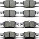 D1044 D1564 8pcs Front Rear Ceramic Brake Pads Sets Fit For 2013 2014 2015 2016 For Ford Escape,2013 2014 2015 2016 2017 For Ford C-Max