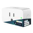 Linkind Matter Smart Plug, Work with Apple Home, Siri, Alexa, Google Home, SmartThings, Smart Outlet 15A/1800W Max, Smart Home Automation, APP Remote Control,Timer&Schedule, 2.4G Wi-Fi Only, 1 Pack (1 Pack)