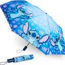 Disney Automatic Umbrella for Kids Teens Adults, Folding Telescopic Umbrella Lightweight Travel School Work, Gifts for Kids