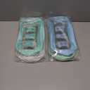 SilTriangle 4 Pcs Mama and Baby Toiletry Bag Clear Chenille Letter Diaper Bag Pouch Snacks Makeup Stuff Travel Preppy Transparent Pouch with Zipper for Women Gift(Fresh Color)