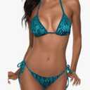 Women Two Piece Swimsuit Sexy Swimwear Halter String Triangle Bikini Sets Xl