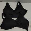 Women's Comfort Workout Sports Bra Low-Impact Activity Sleep Bras 2 Black XL