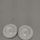 Amazon Basics LED Puck Lights, Battery Operated, 50 Lumens, Under Cabinet Lighting, Easy to Install, Easy to Use, Adhesive Backing, 2-Pack, White