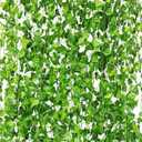 CQURE 24 Pack 168Ft Artificial Ivy Fake Vines,Ivy Garland Greenery Garland Fake Hanging Plants Vines Aesthetic Green Leaves for Bedroom Wedding Party Garden Wall Room Decor