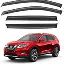Window Visors Rain Guards for Nissan Rogue S SV SL 2014-2020, Out-Channel Window Vent Wind Deflectors Visors Shades for 14-20 Rogue (Excludes Rogue Sport Model)