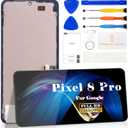 OLED for Google Pixel 8 Pro LCD Digitizer Repair Parts for Google Pixel 8 Pro Screen Replacement for Google Pixel 8 Pro Touch Display Screen Assembly Replacement GC3VE G1MNW with Frame Black
